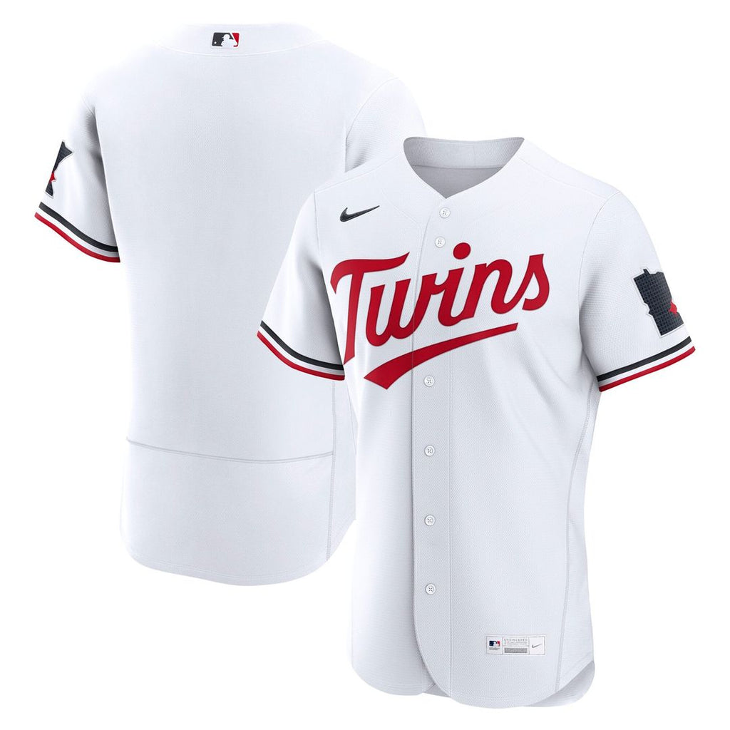 Men's Minnesota Twins White Home MLB Baseball Jersey - view 1