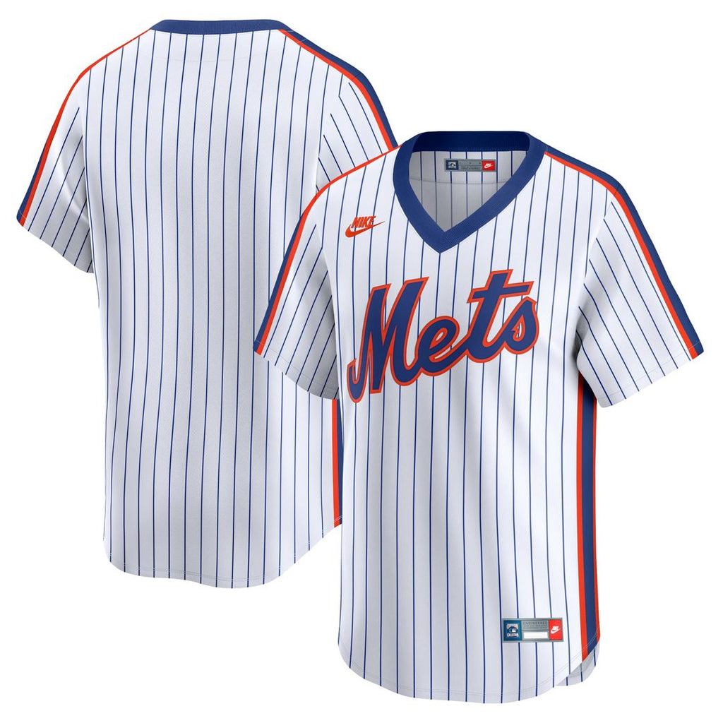 Men's New York Mets White Cooperstown Collection Limited MLB Baseball Jersey - view 1