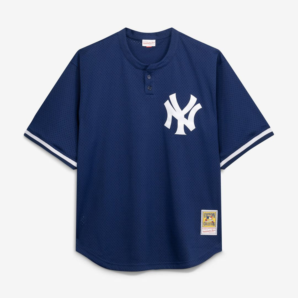 Men's New York Yankees Don Mattingly Navy Cooperstown Collection Big & Tall Mesh Batting Practice MLB Baseball Jersey - view 2