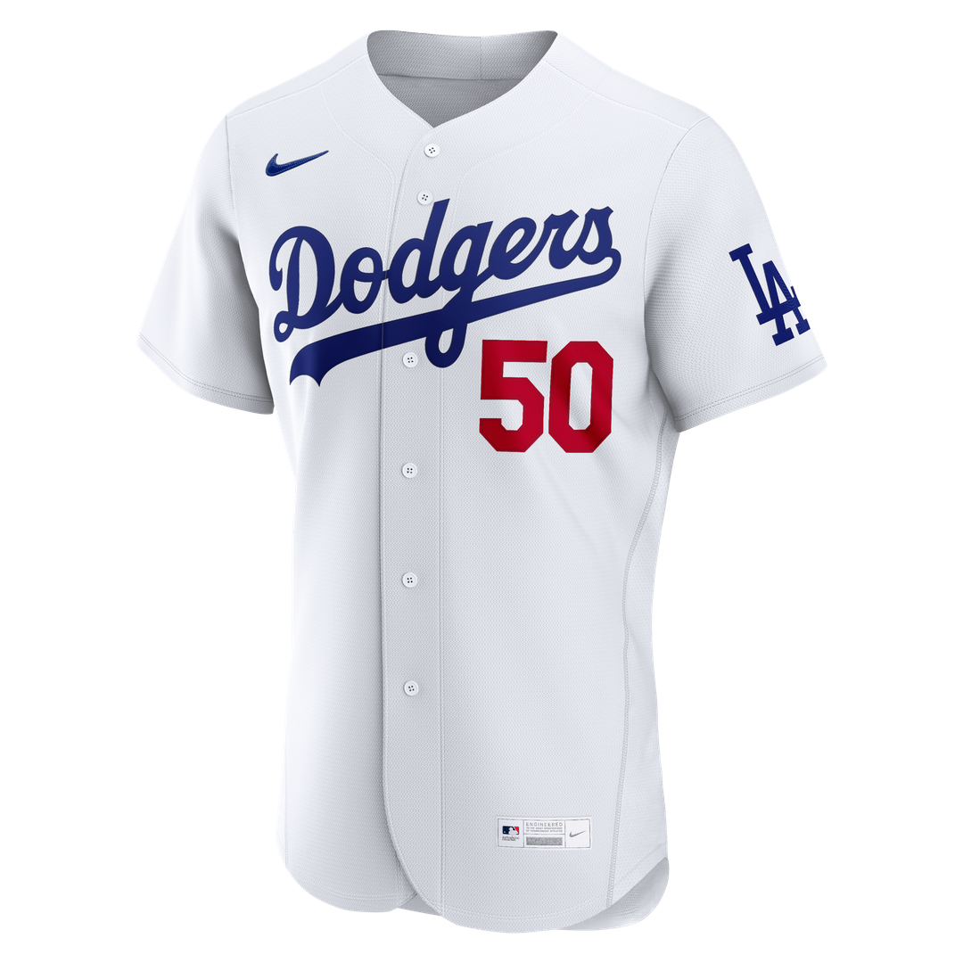 Men's Los Angeles Dodgers Mookie Betts White Home MLB Baseball Jersey - view 3