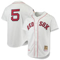 Men's Boston Red Sox Nomar Garciaparra White 1997 Cooperstown Collection MLB Baseball Jersey - view 1