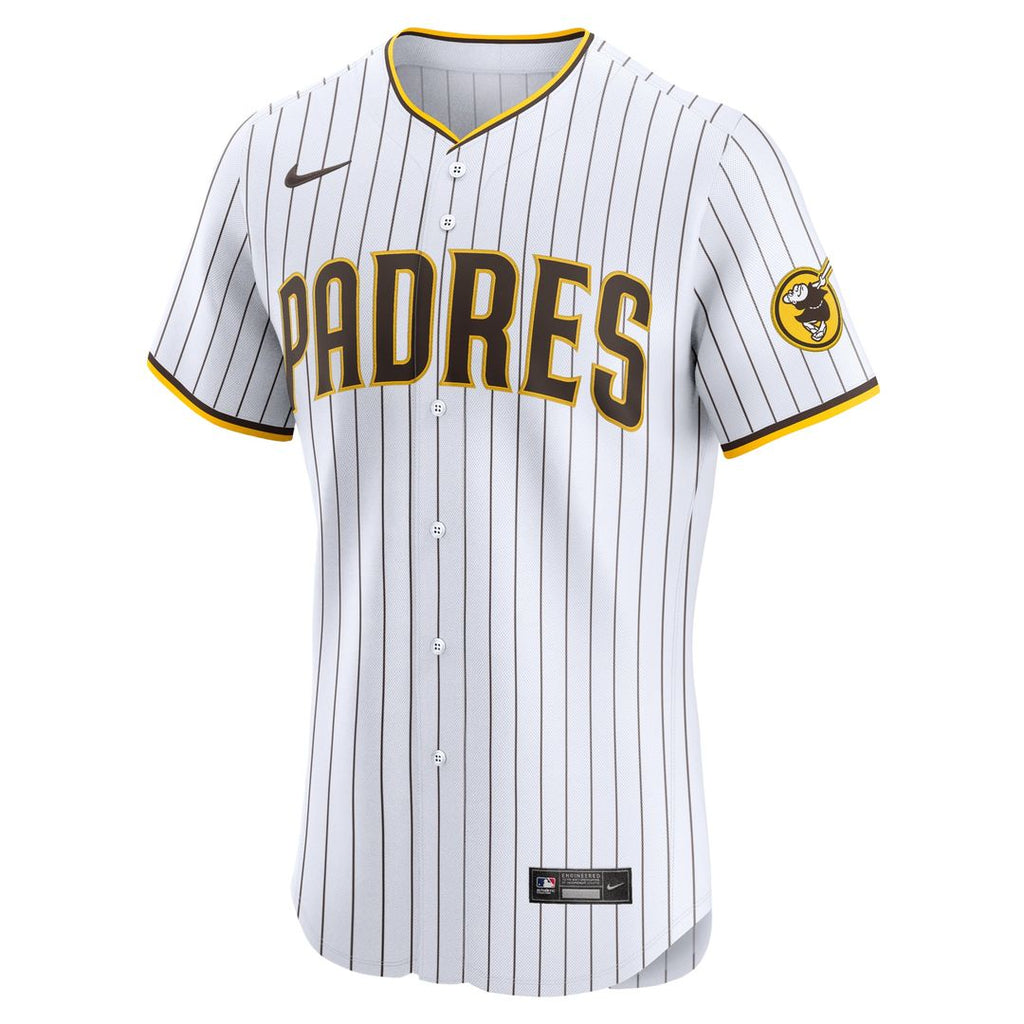 Men's San Diego Padres Xander Bogaerts White Home Elite MLB Baseball Jersey - view 2
