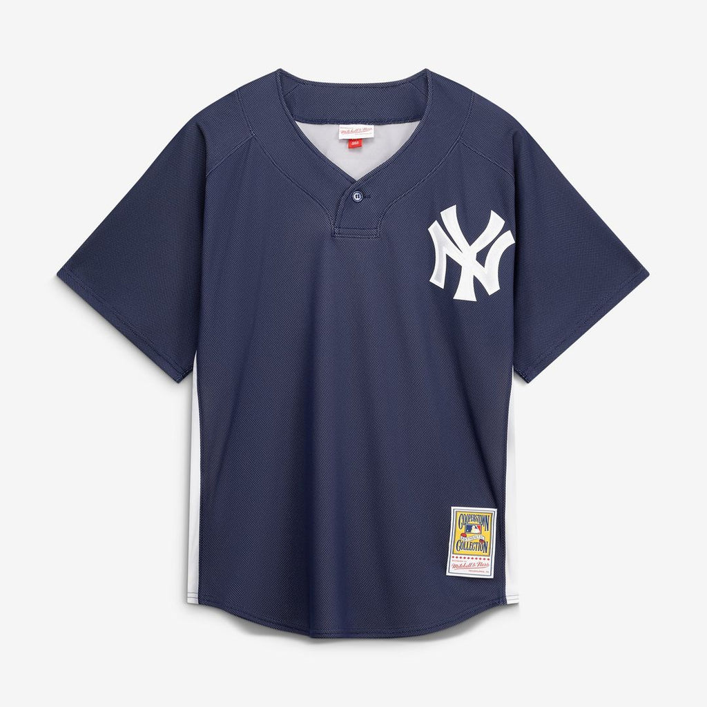 Men's New York Yankees Derek Jeter Navy Batting Practice MLB Baseball Jersey - view 2