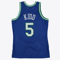 Men's Dallas Mavericks Jason Kidd 1997 Hardwood Classics Road Swingman NBA Basketball Jersey - Royal - view 1