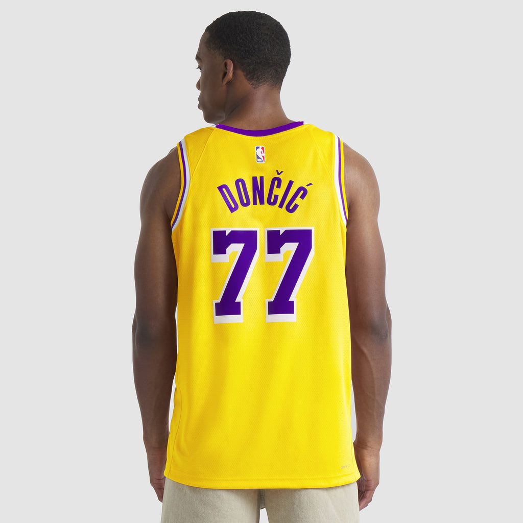 Unisex Los Angeles Lakers Icon Swingman NBA Basketball Jersey - Luka Doncic - view 5