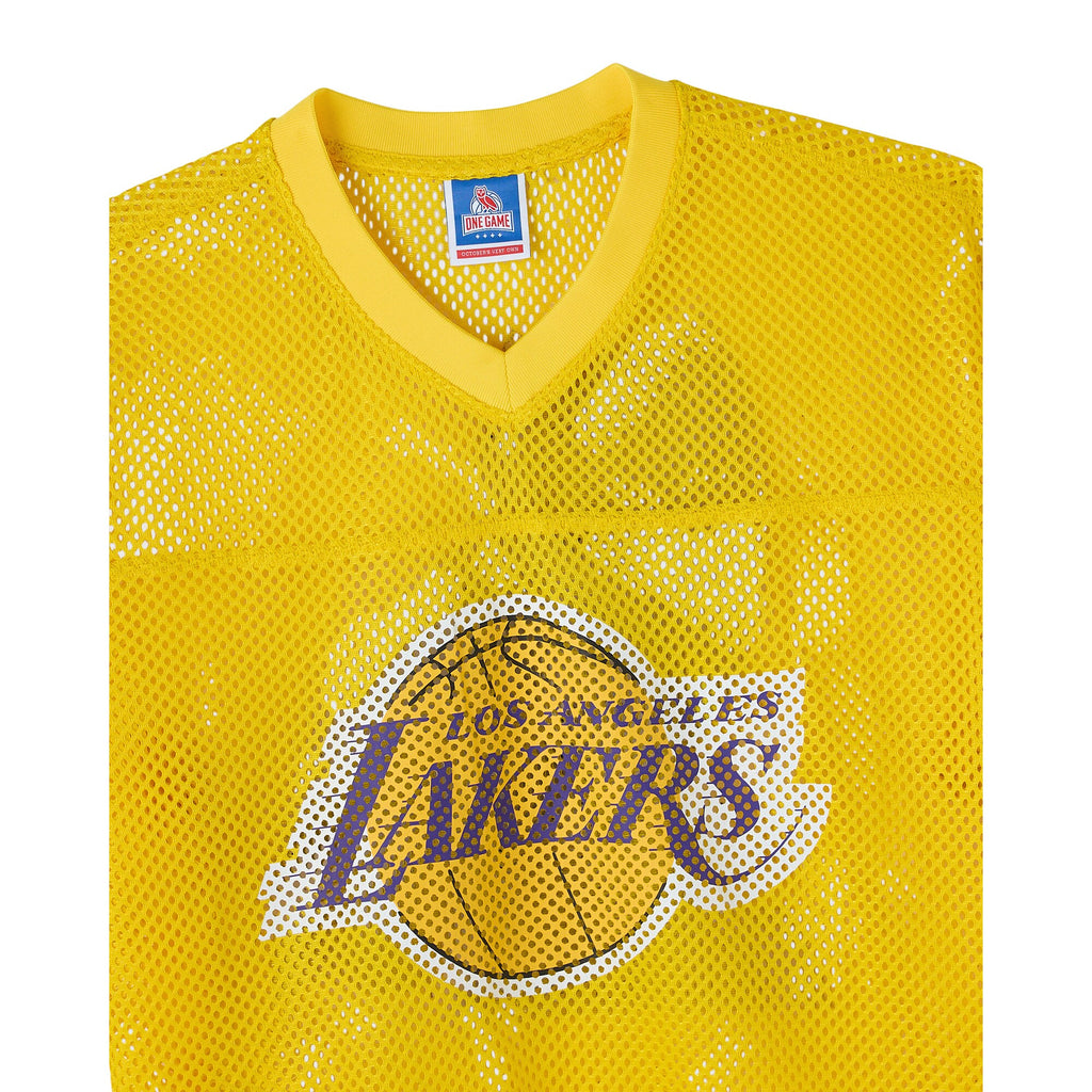 Men's Los Angeles Lakers X Mesh Football NBA Basketball Jersey - view 6