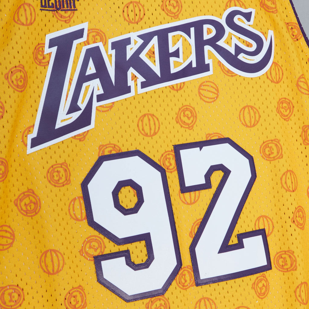 Men's Los Angeles Lakers Ozuna Swingman NBA Basketball Jersey - view 4