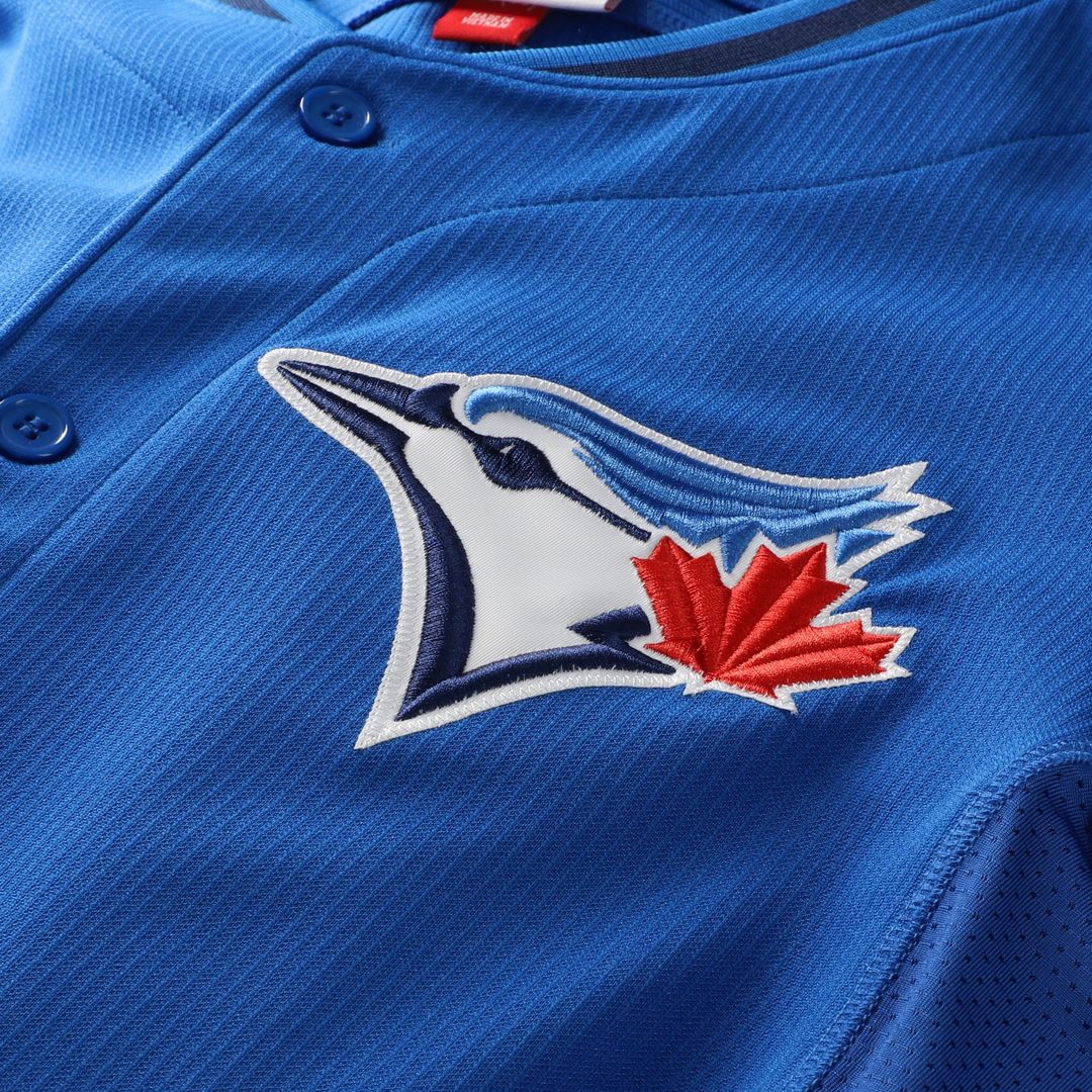 Men's Toronto Blue Jays Jose Bautista Royal Batting Practice MLB Baseball Jersey - view 4