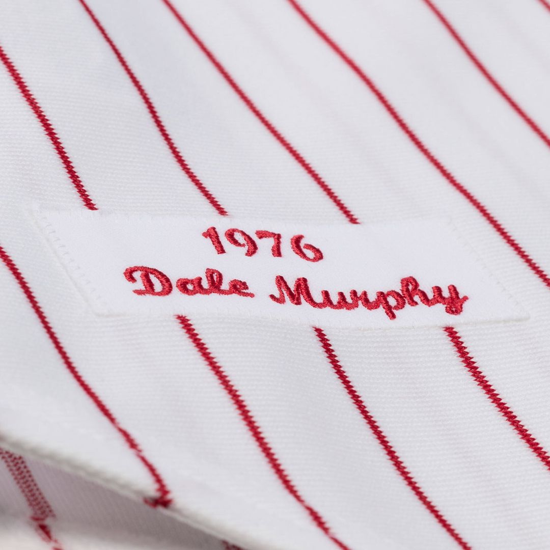 Men's Atlanta Braves Dale Murphy White 1976 MLB Baseball Jersey - view 4