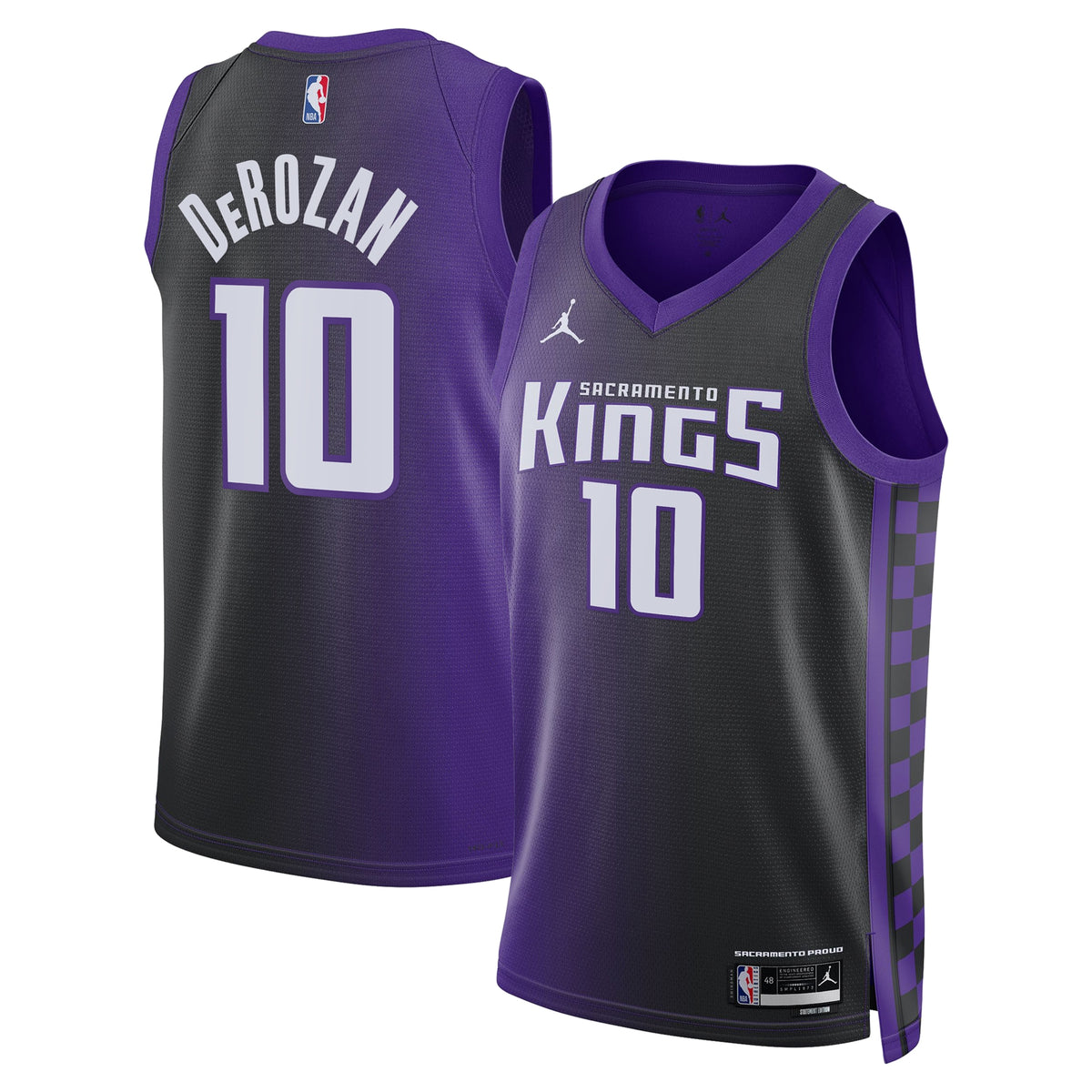 Unisex DeMar DeRozan Sacramento Kings Statement Edition Swingman NBA Basketball Jersey - Purple - view 2