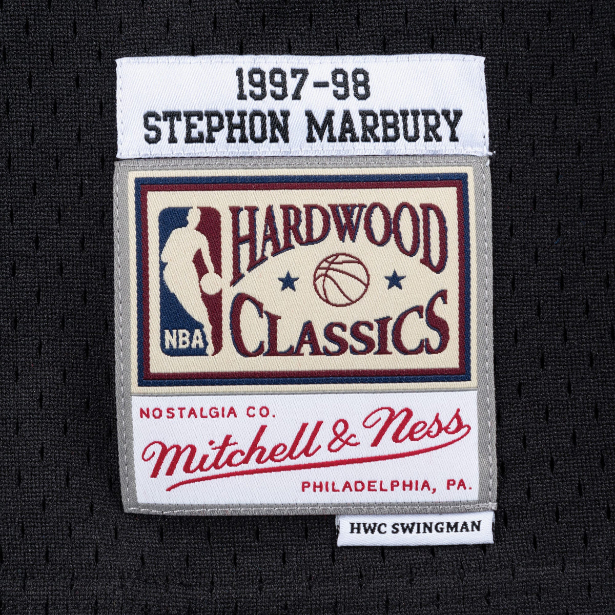 Men's Minnesota Timberwolves Swingman NBA Basketball Jersey Alternate Stephon Marbury 1997-98 - view 4
