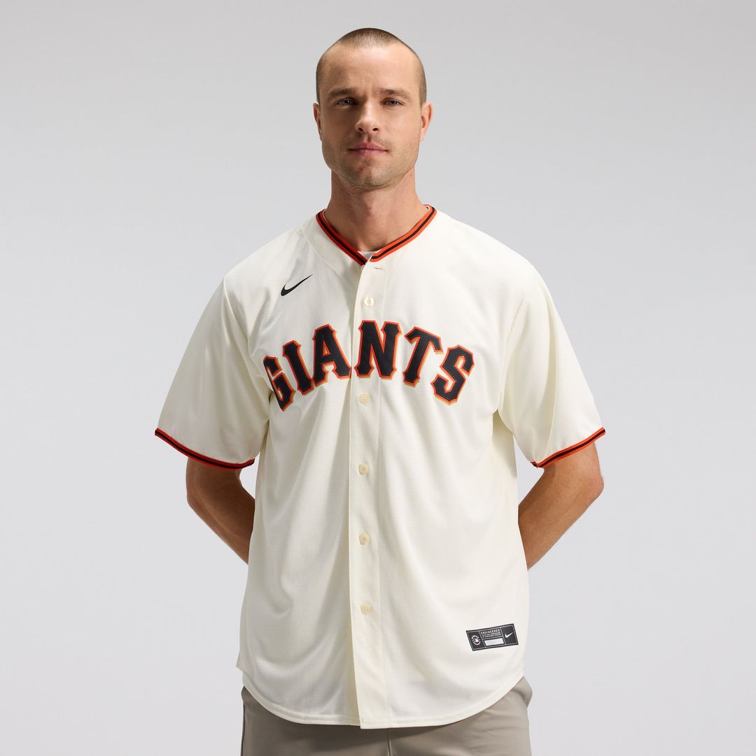 Men's San Francisco Giants Cream Home Replica MLB Baseball Jersey - view 1