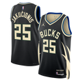 Unisex Kasparas Jakučionis Milwaukee Bucks Statement Edition Swingman NBA Basketball Jersey - Hunter Green - view 1