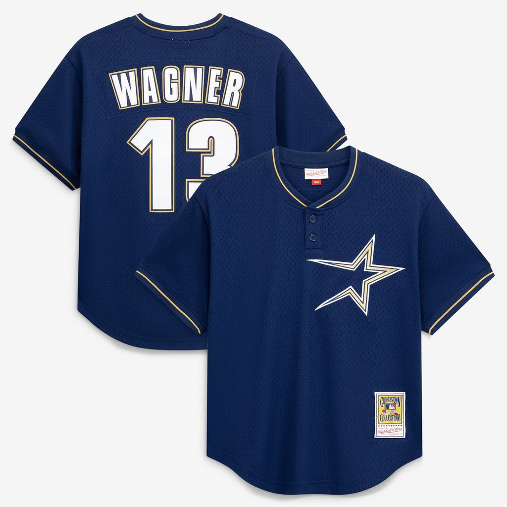 Men's Houston Astros Billy Wagner Navy Batting Practice MLB Baseball Jersey - view 1