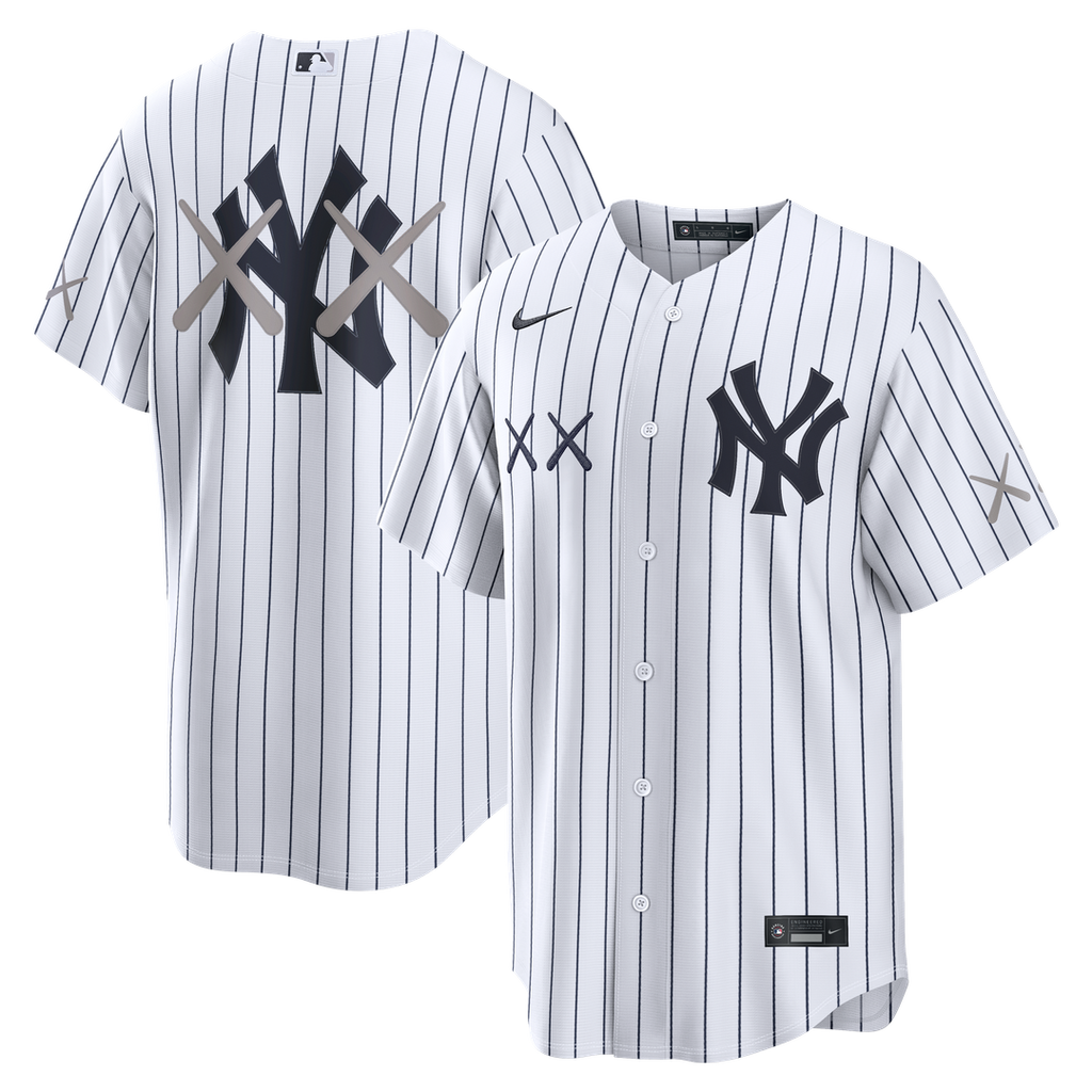 Men's New York Yankees White Stadium MLB Baseball Jersey - view 1