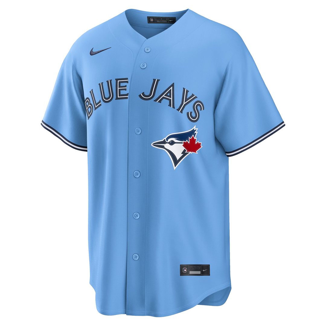 Men's Toronto Blue Jays Powder Blue Alternate Replica MLB Baseball Jersey - view 2