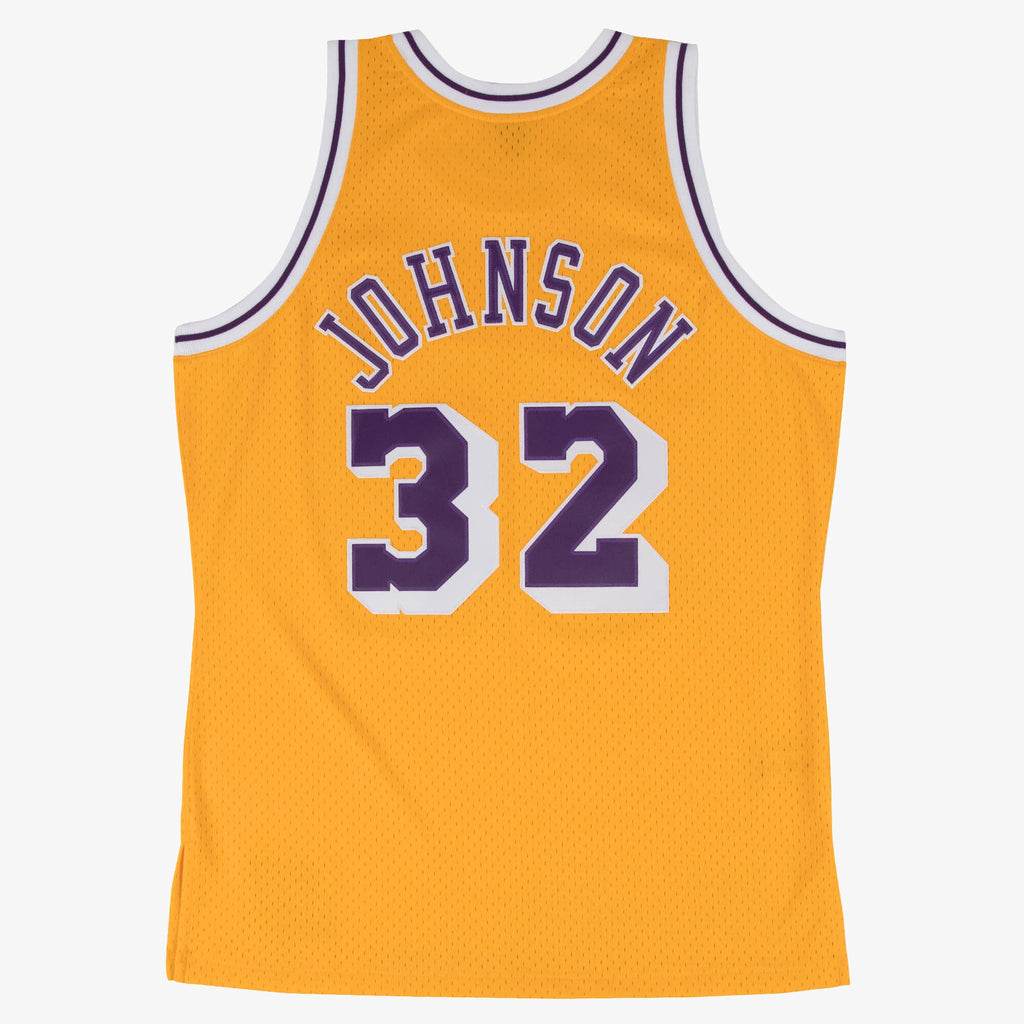 Men's Los Angeles Lakers Swingman NBA Basketball Jersey Magic Johnson 1984 - view 3