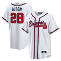 Men's Atlanta Braves Matt Olson White Home Replica MLB Baseball Jersey - view 1