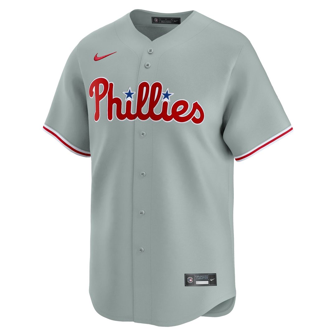 Men's Philadelphia Phillies Bryce Harper Gray Road Limited MLB Baseball Jersey - view 5