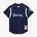 Men's Seattle Mariners Felix Hernandez Navy Cooperstown Collection Batting Practice MLB Baseball Jersey - view 1