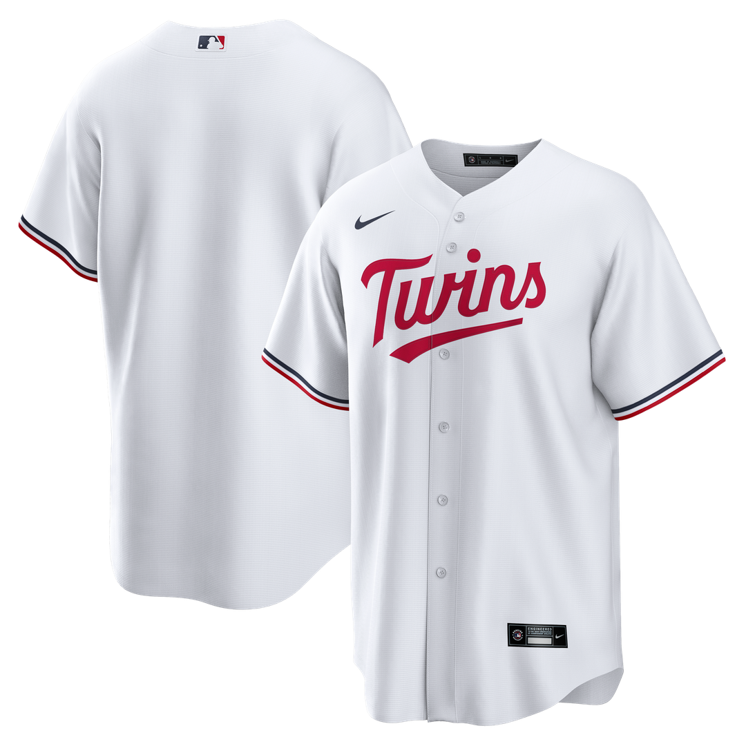 Men's Minnesota Twins White Home Big & Tall Replica MLB Baseball Jersey - view 1