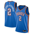 Unisex Shai Gilgeous-Alexander Oklahoma City Thunder Icon Edition Swingman NBA Basketball Jersey - Blue - view 1