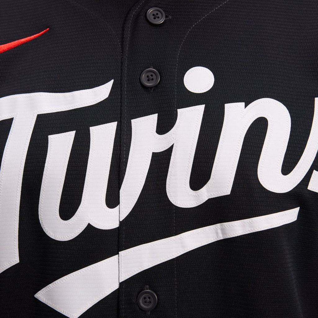Men's Minnesota Twins Navy Alternate Replica MLB Baseball Jersey - view 10