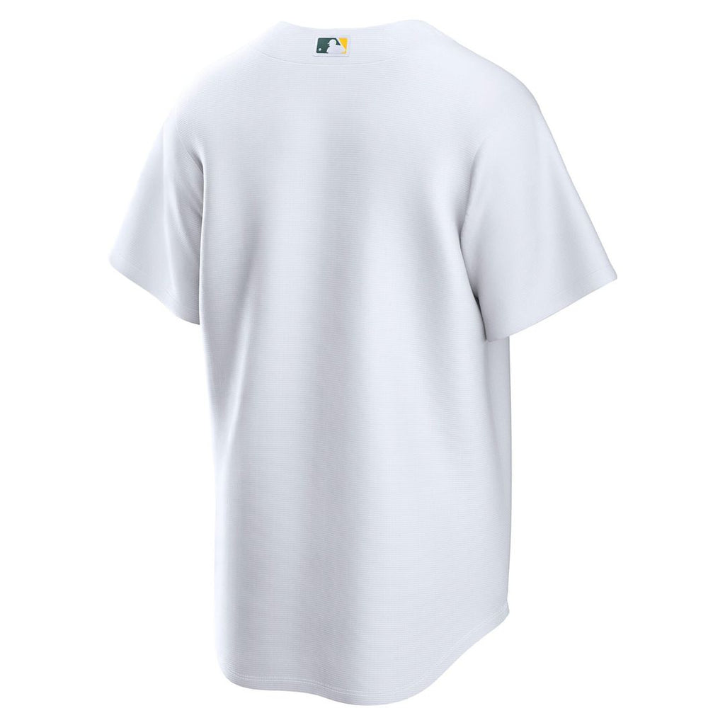 Men's Athletics White Home Replica MLB Baseball Jersey - view 3