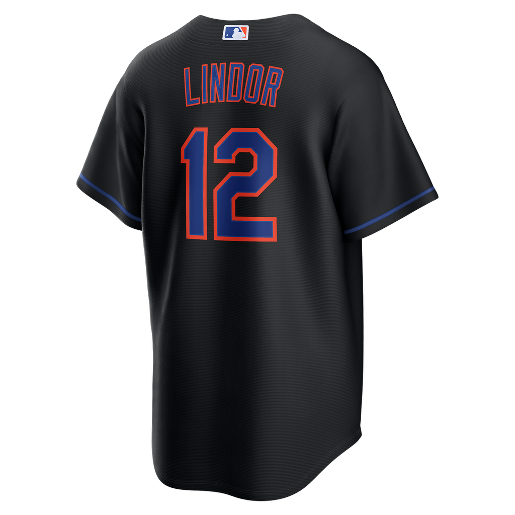 Men's New York Mets Francisco Lindor White Home Replica MLB Baseball Jersey - view 13