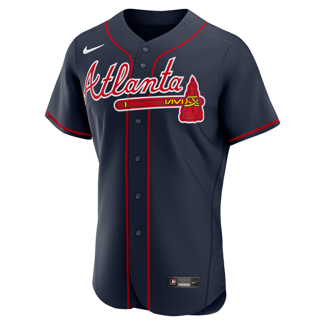 Men's Atlanta Braves Drake Baldwin Navy Alternate MLB Awards Jersey - view 2