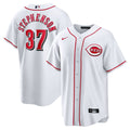 Men's Cincinnati Reds Tyler Stephenson White Home Replica MLB Baseball Jersey - view 1