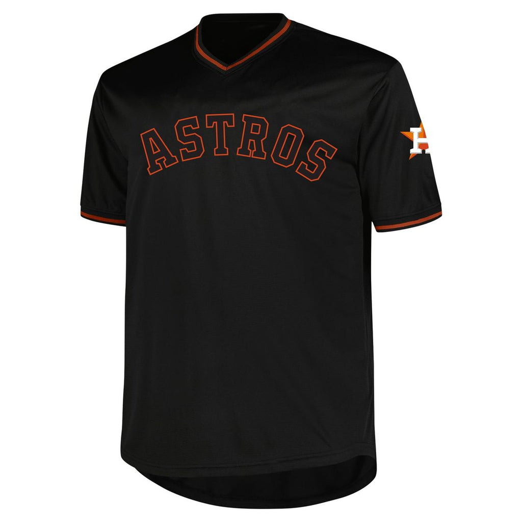Men's Houston Astros Charcoal Big & Tall Pop Fashion MLB Baseball Jersey - view 8