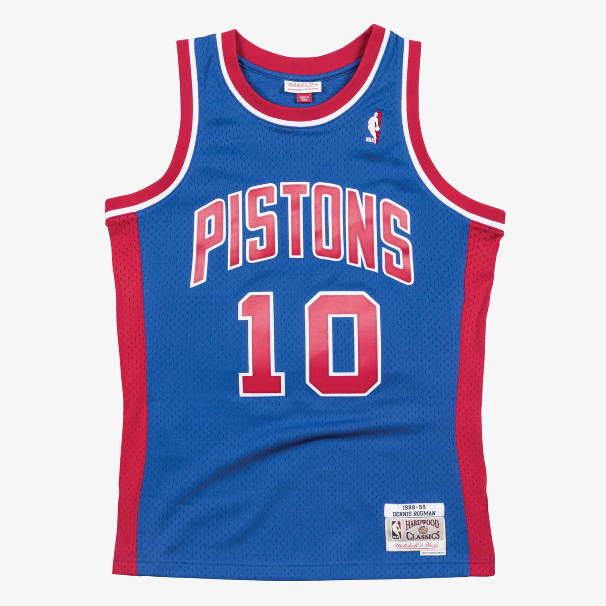 Men's Detroit Pistons Swingman NBA Basketball Jersey Road Dennis Rodman 1988-89 - view 1