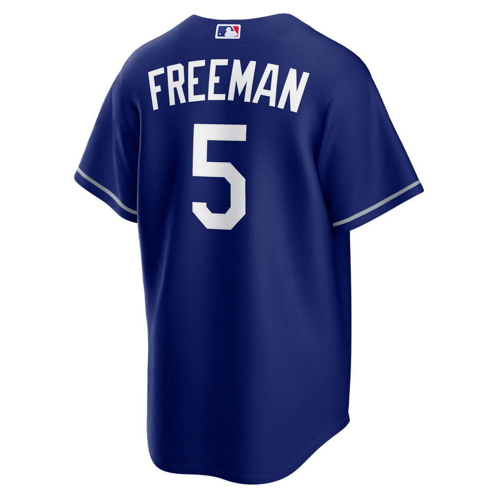 Men's Los Angeles Dodgers Freddie Freeman Royal Alternate Replica MLB Baseball Jersey - view 3
