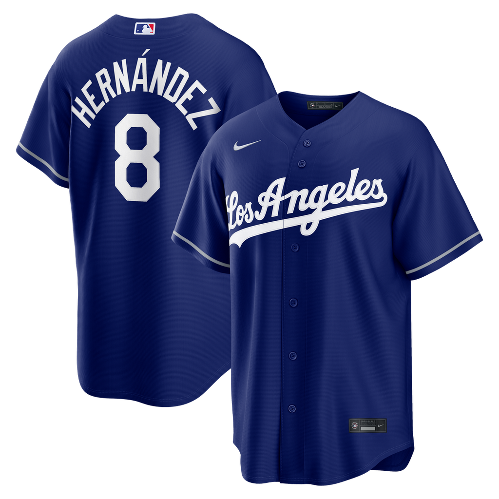 Men's Los Angeles Dodgers Enrique Hernández Royal Alternate Replica MLB Baseball Jersey - view 1