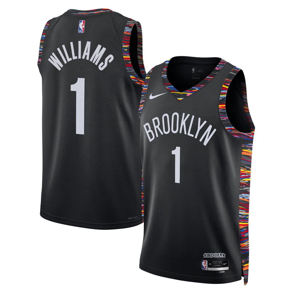 Unisex Ziaire Williams Brooklyn Nets 2025/26 City Edition Swingman NBA Basketball Jersey - Black - view 1