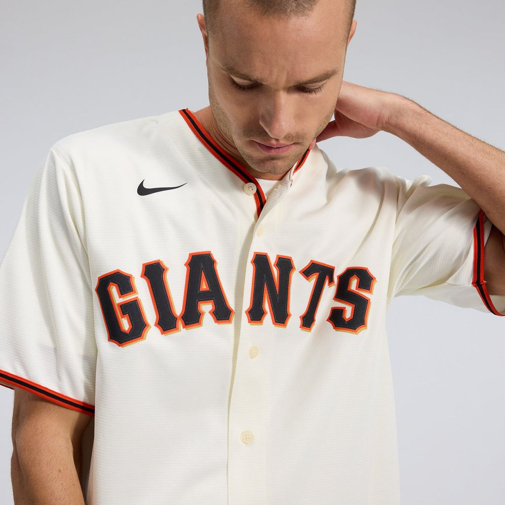 Men's San Francisco Giants Cream Home Replica MLB Baseball Jersey - view 7