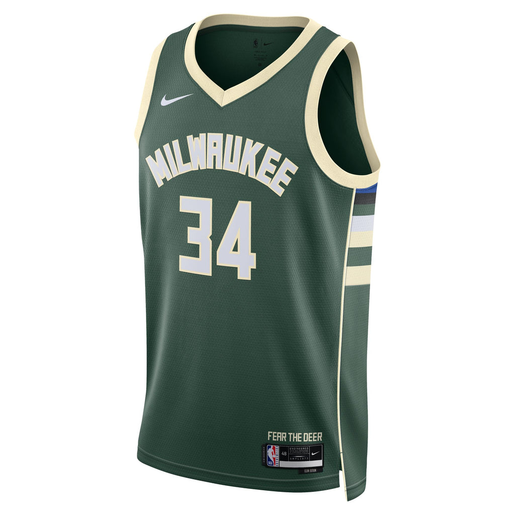 Men's Milwaukee Bucks Giannis Antetokounmpo Swingman NBA Basketball Jersey - view 3