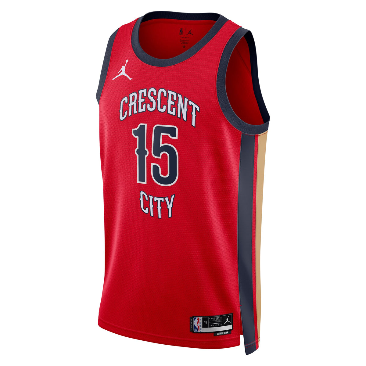 Unisex Jose Alvarado New Orleans Pelicans Statement Edition Swingman NBA Basketball Jersey - Red - view 3