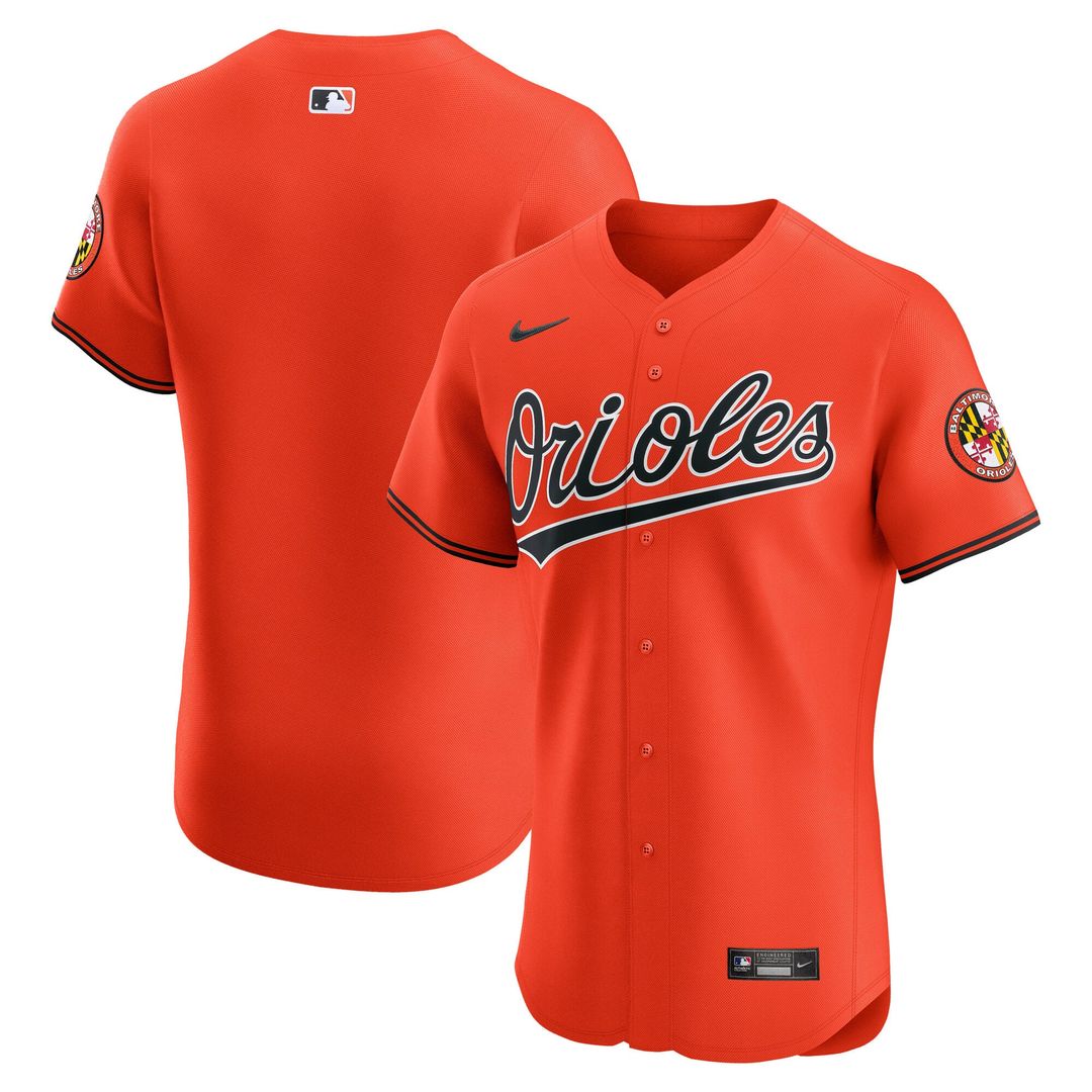 Men's Baltimore Orioles Black Alternate Elite MLB Baseball Jersey - view 10
