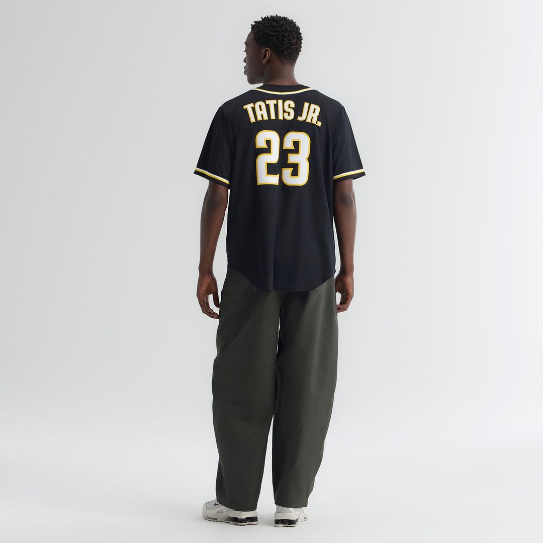Men's San Diego Padres Fernando Tatis Jr. Fashion Replica Black Out MLB Baseball Jersey - view 6