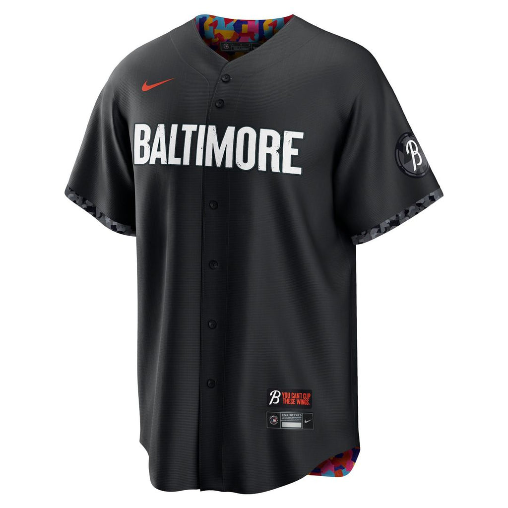 Men's Baltimore Orioles Black City Connect Replica MLB Baseball Jersey - view 2