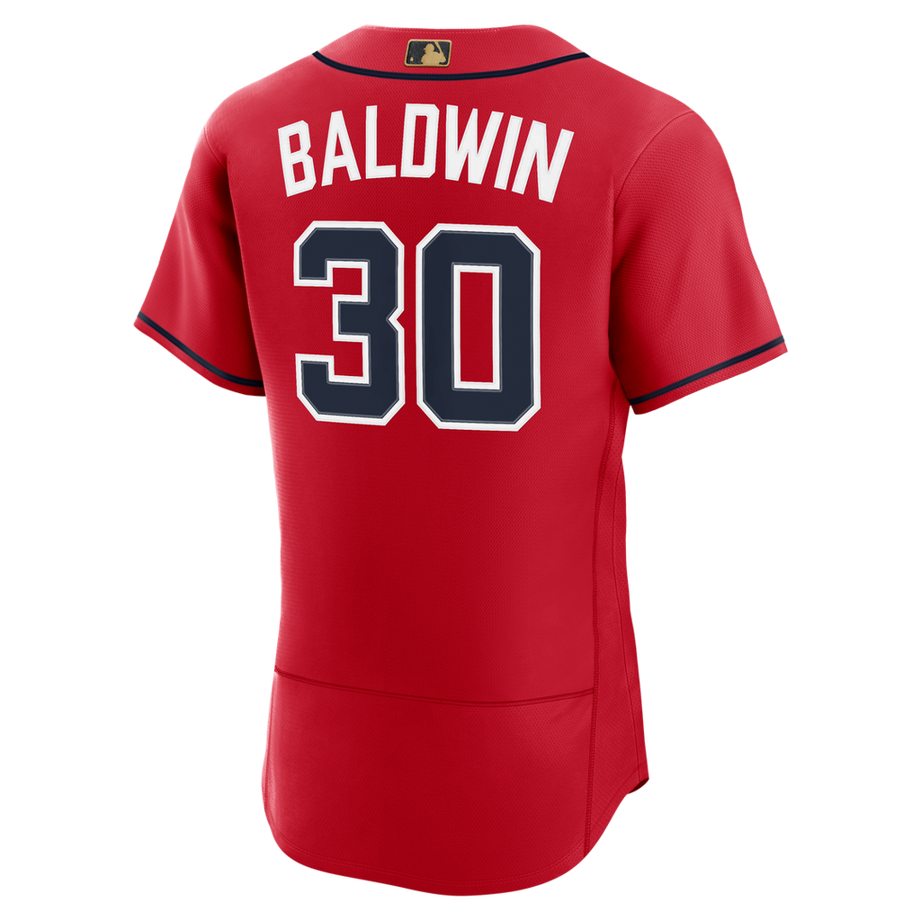 Men's Atlanta Braves Drake Baldwin Red MLB Awards Jersey - view 6
