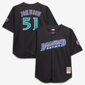 Men's Arizona Diamondbacks Randy Johnson Black Big & Tall Cooperstown Mesh Batting Practice MLB Baseball Jersey - view 1