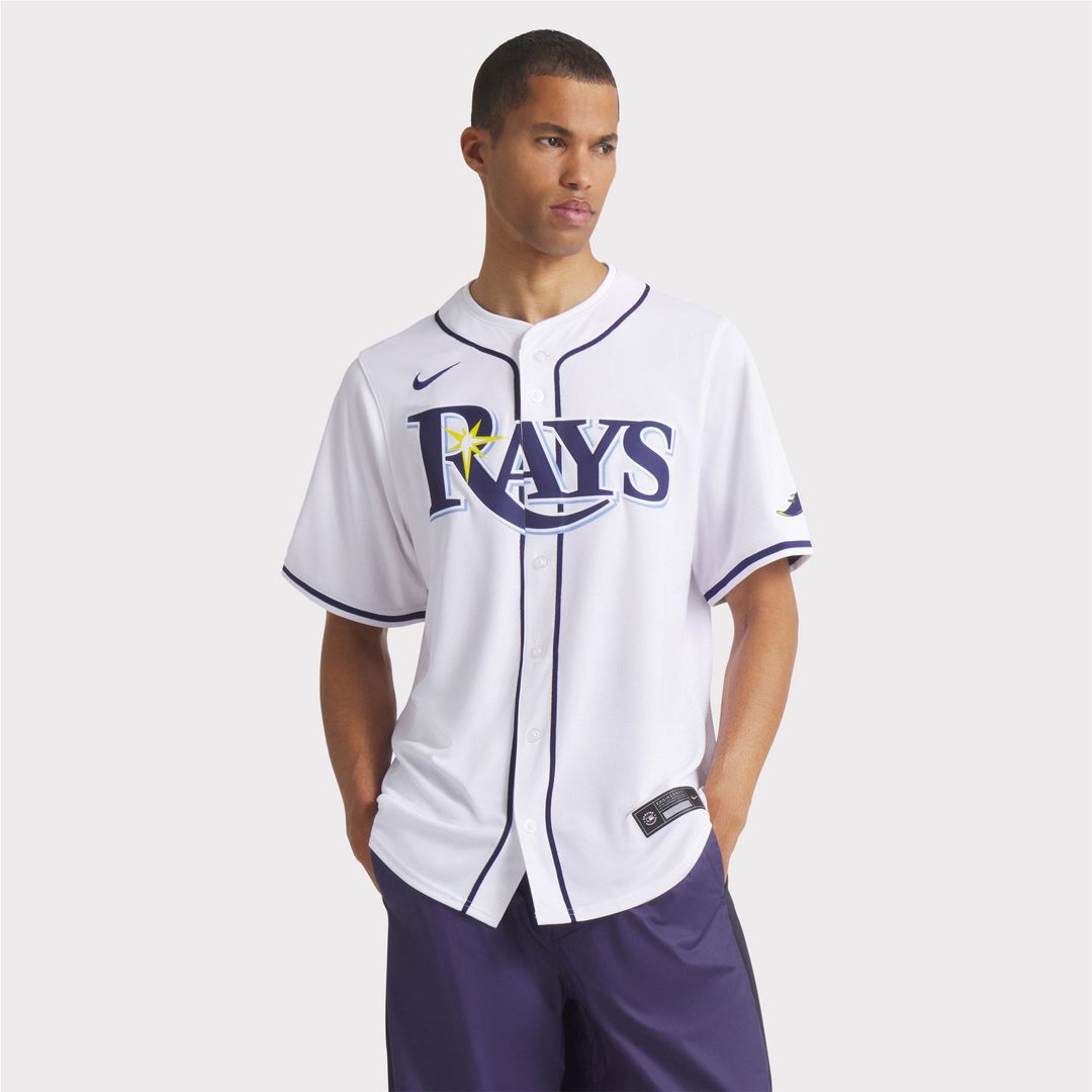 Men's Tampa Bay Rays White Home Limited MLB Baseball Jersey - view 5