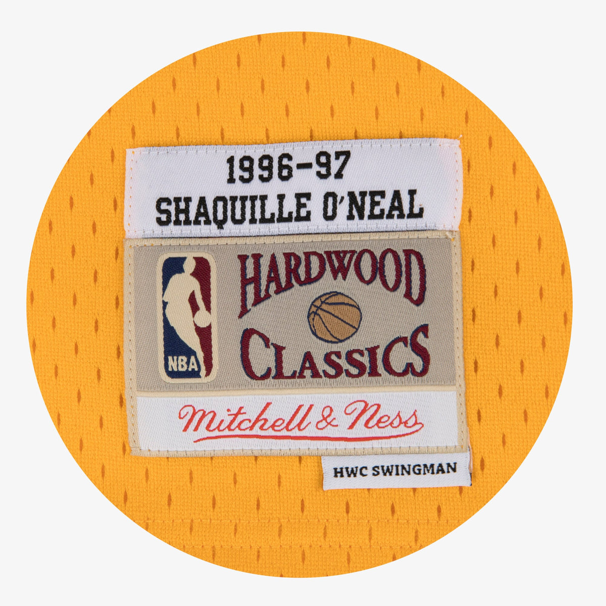 Men's Los Angeles Lakers Swingman NBA Basketball Jersey Shaquille O'Neal 1996 - view 4