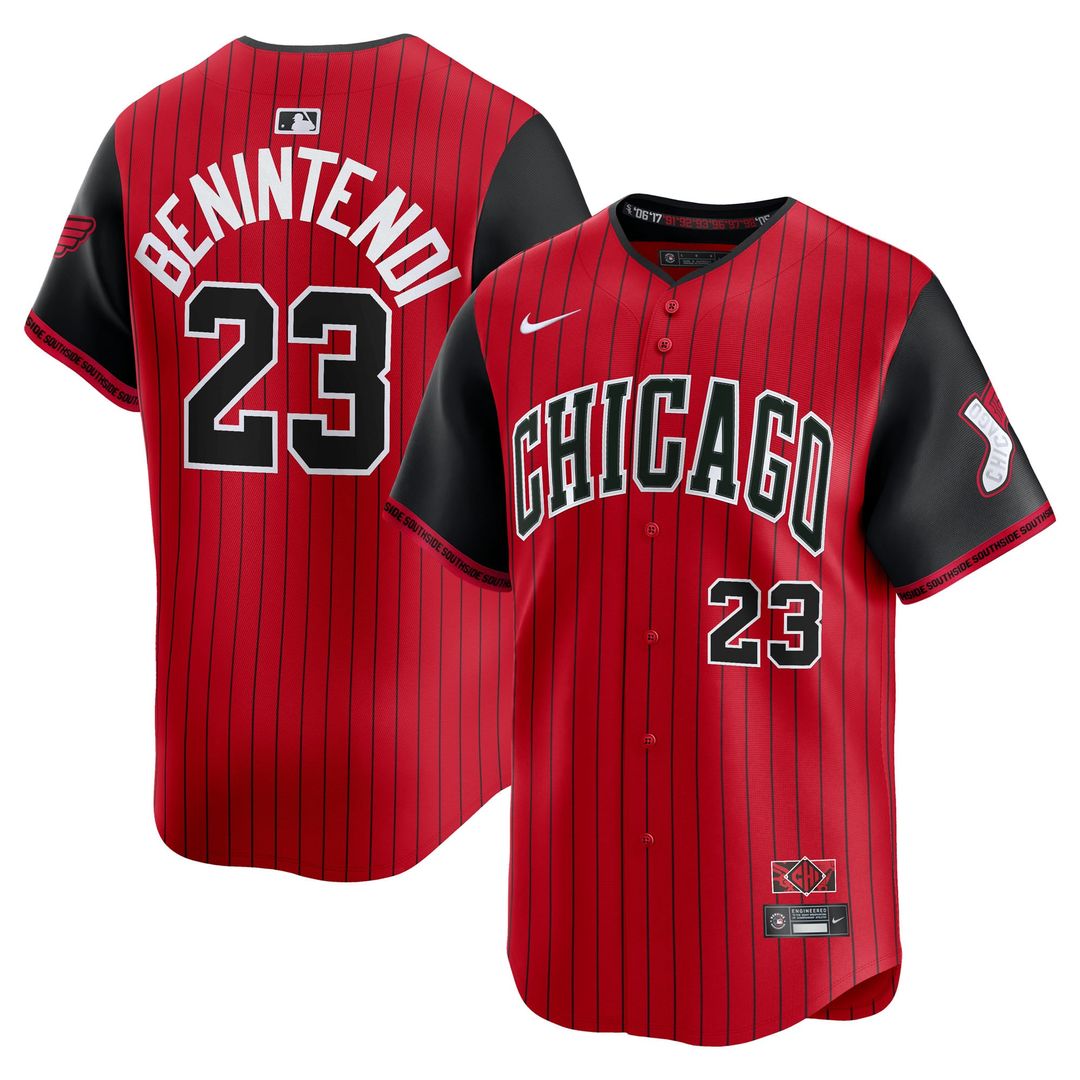 Men's Chicago White Sox Andrew Benintendi Red/Black 2025 City Connect Limited MLB Baseball Jersey - view 1