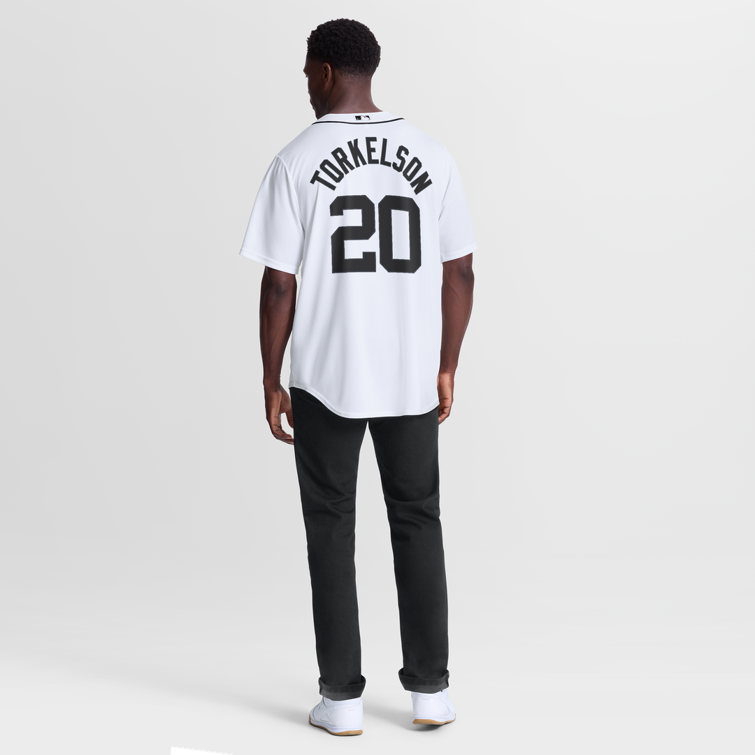 Men's Detroit Tigers Spencer Torkelson White Home Replica MLB Baseball Jersey - view 5