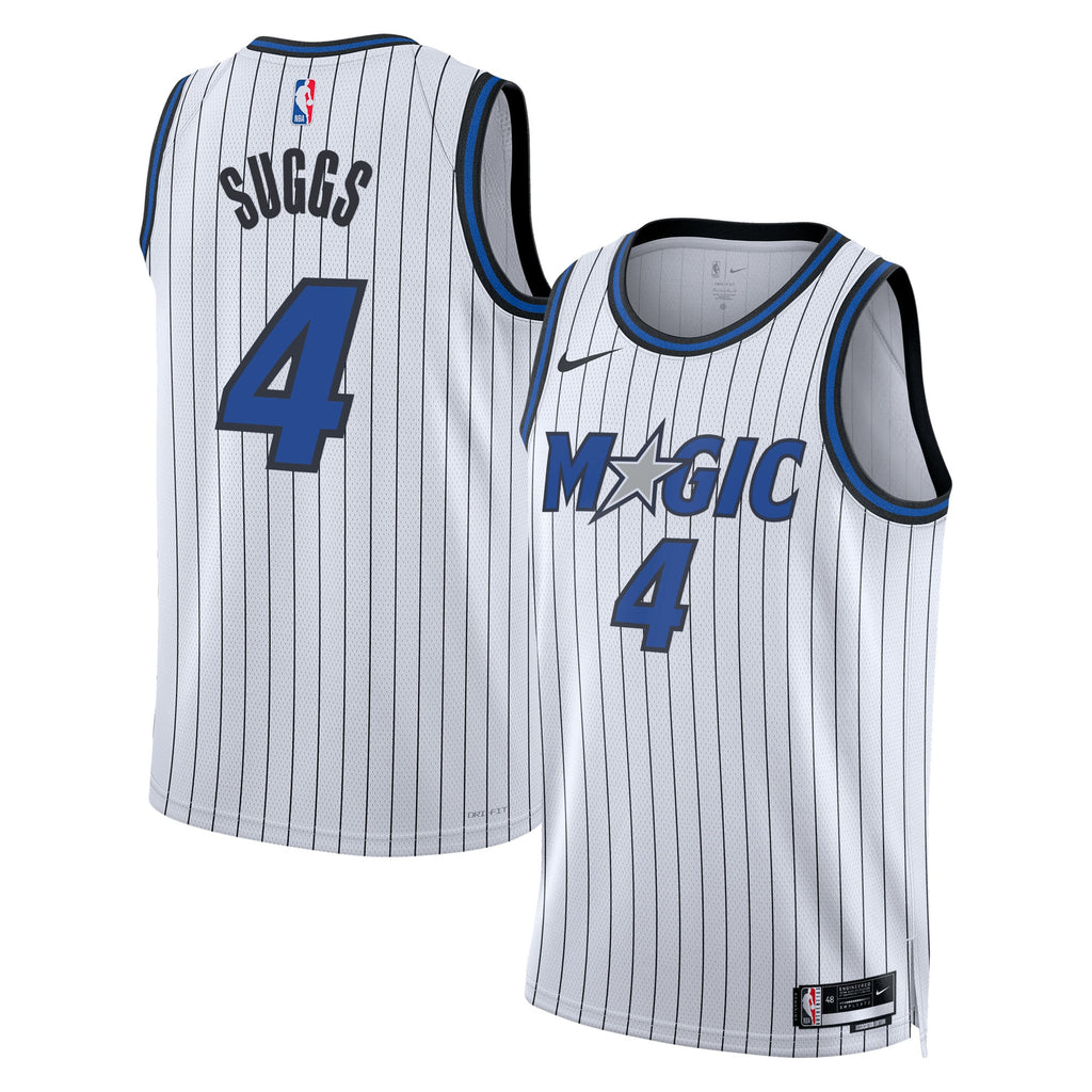 Unisex Jalen Suggs Orlando Magic Replica Association Edition Swingman NBA Basketball Jersey - White - view 1