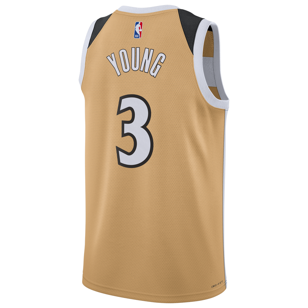 Unisex Trae Young Washington Wizards 2025/26 City Edition Swingman NBA Basketball Jersey - Tan - view 4